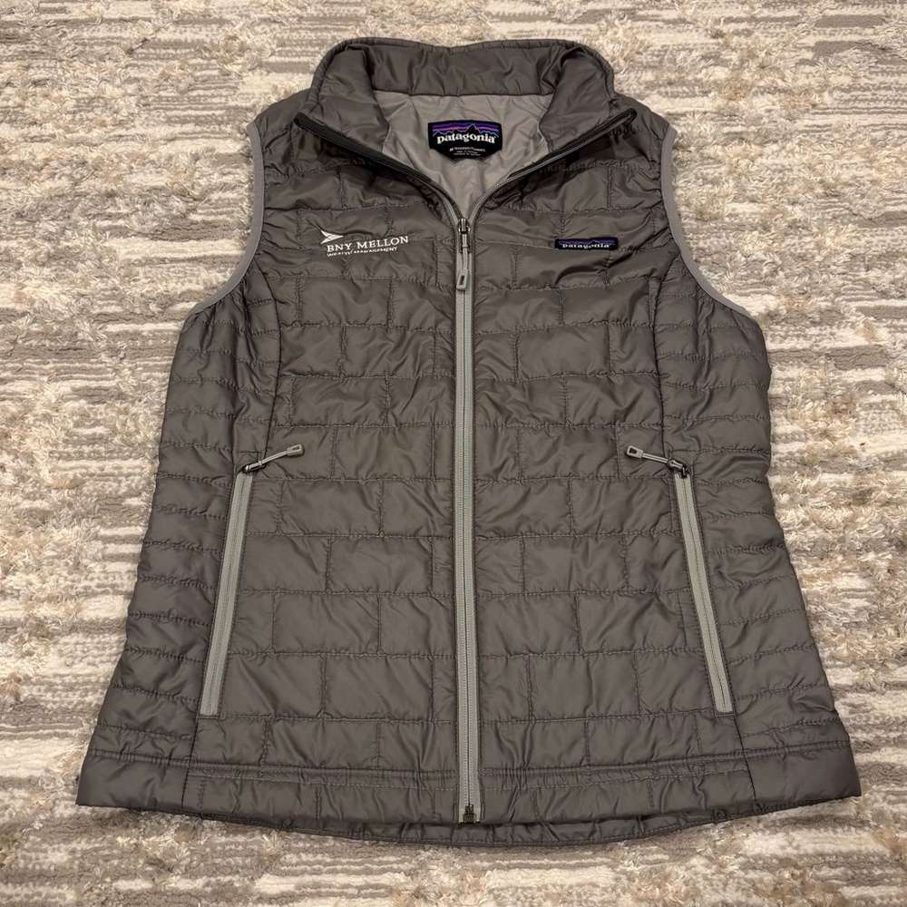 Patagonia Nano Puff Vest Women’s Medium Primaloft Full Zip Warm Outdoor W Logo
